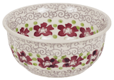 Bowl, Round, 5.5" in "Merlot Garden" by Manufaktura | M083T-P353