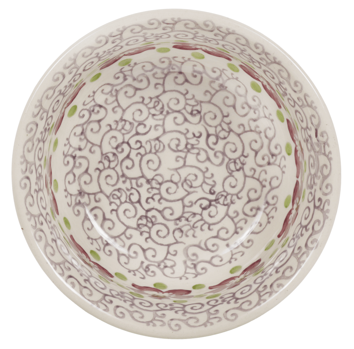 Bowl, Round, 5.5" in "Merlot Garden" by Manufaktura | M083T-P353