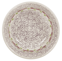 A picture of a Polish Pottery 5.5" Bowl (Merlot Garden) | M083T-P353 as shown at PolishPotteryOutlet.com/products/5-5-bowls-m083t-p353