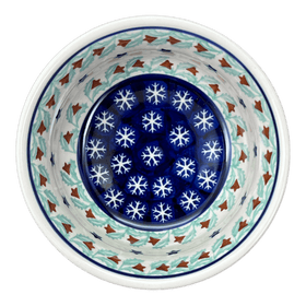 Polish Pottery 5.5" Bowl (Starry Wreath) | M083T-PZG Additional Image at PolishPotteryOutlet.com
