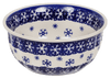 Polish Pottery 5.5" Bowl (Snow Drift) | M083T-PZ at PolishPotteryOutlet.com
