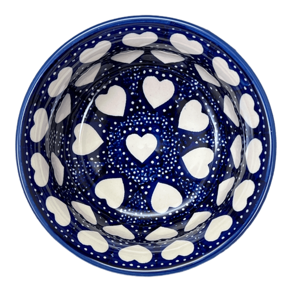 Bowl, Round, 5.5" in "Sea of Hearts" by Manufaktura | M083T-SEA