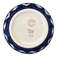 A picture of a Polish Pottery 5.5" Bowl (Sea of Hearts) | M083T-SEA as shown at PolishPotteryOutlet.com/products/5-5-bowl-sea-of-hearts-m083t-sea