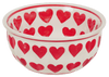Polish Pottery 5.5" Bowl (Whole Hearted - Red) | M083T-SEDC at PolishPotteryOutlet.com