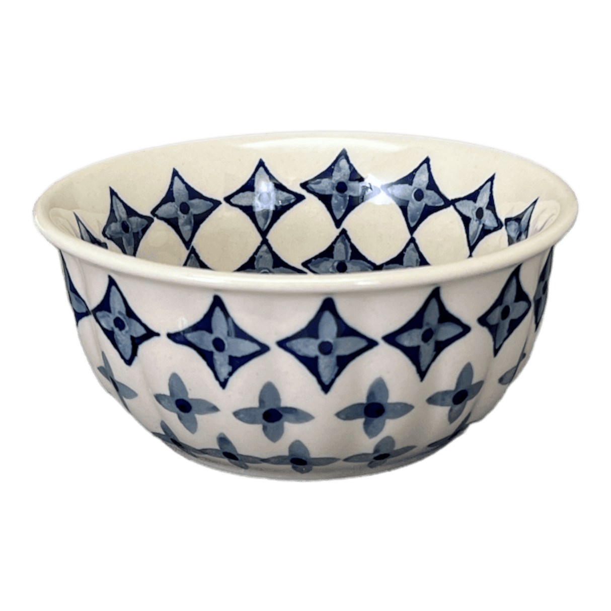 Bowl, Round, 5.5" in "Field of Diamonds" by Manufaktura | M083T-ZP04