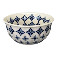 A picture of a Polish Pottery 5.5" Bowl (Field of Diamonds) | M083T-ZP04 as shown at PolishPotteryOutlet.com/products/5-5-bowl-filed-of-diamonds-m083t-zp04