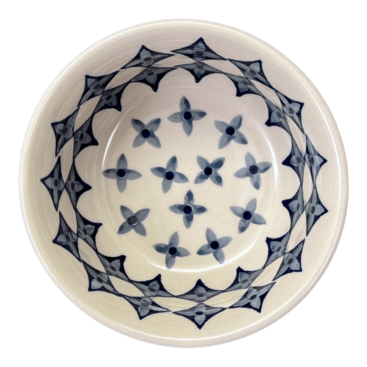 Bowl, Round, 5.5" in "Field of Diamonds" by Manufaktura | M083T-ZP04