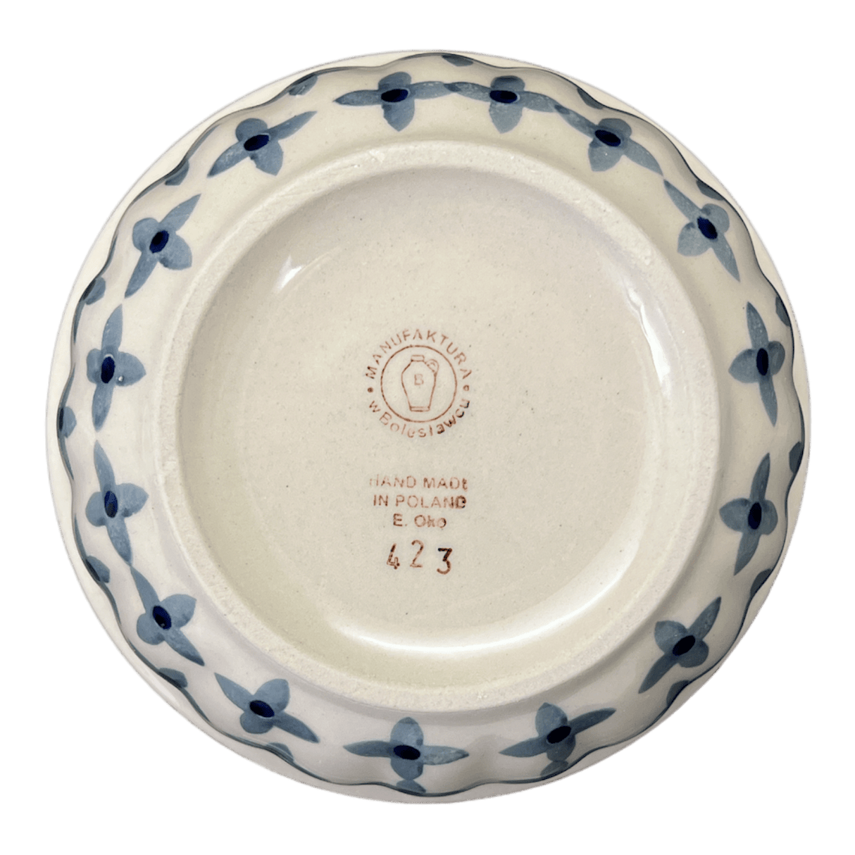 Bowl, Round, 5.5" in "Field of Diamonds" by Manufaktura | M083T-ZP04