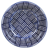 Bowl, Round, 5.5" in "Blue Basket Weave" by Manufaktura | M083U-32