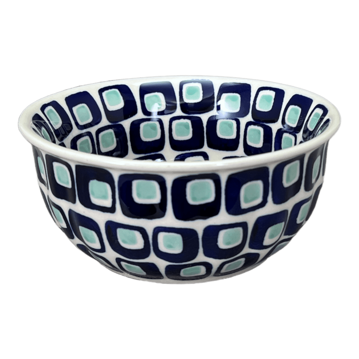 Bowl, Round, 5.5" in "Blue Retro" by Manufaktura | M083U-602A