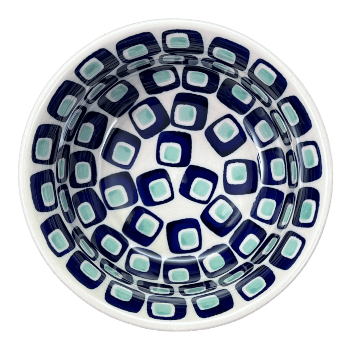 Bowl, Round, 5.5" in "Blue Retro" by Manufaktura | M083U-602A