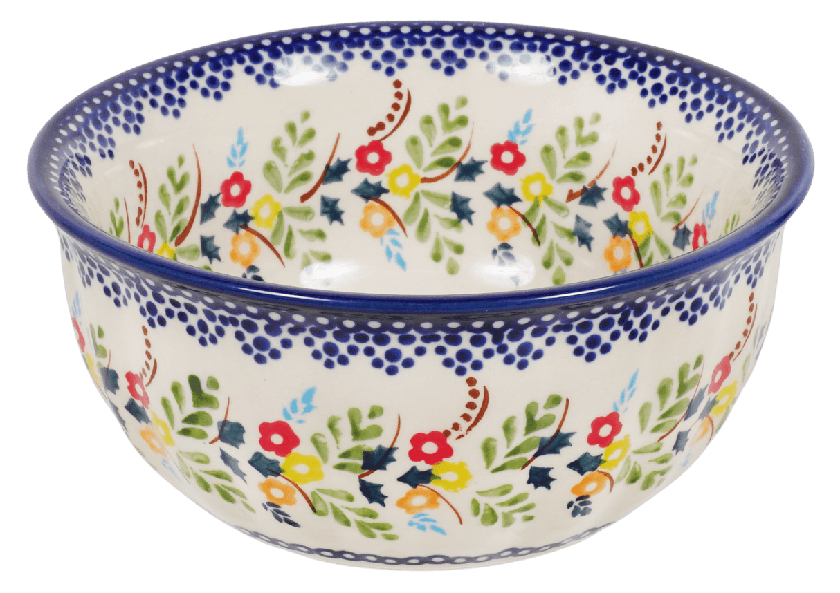 Bowl, Round, 5.5" in "Floral Garland" by Manufaktura | M083U-AD01