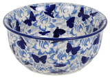 Bowl, Round, 5.5" in "Dusty Blue Butterflies" by Manufaktura | M083U-AS56