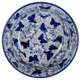 Bowl, Round, 5.5" in "Dusty Blue Butterflies" by Manufaktura | M083U-AS56