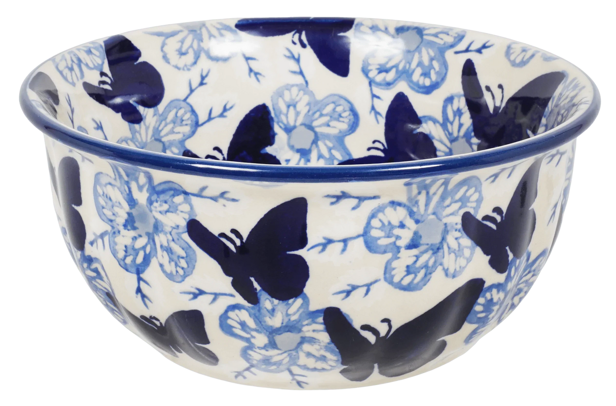 Bowl, Round, 5.5" in "Blue Butterfly" by Manufaktura | M083U-AS58