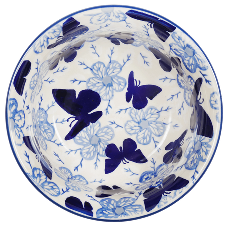 Bowl, Round, 5.5" in "Blue Butterfly" by Manufaktura | M083U-AS58