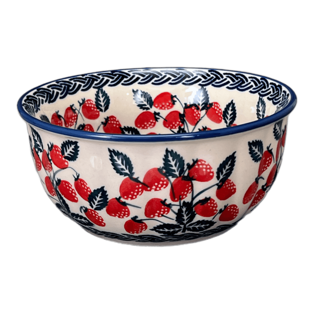 Bowl, Round, 5.5" in "Fresh Strawberries" by Manufaktura | M083U-AS70