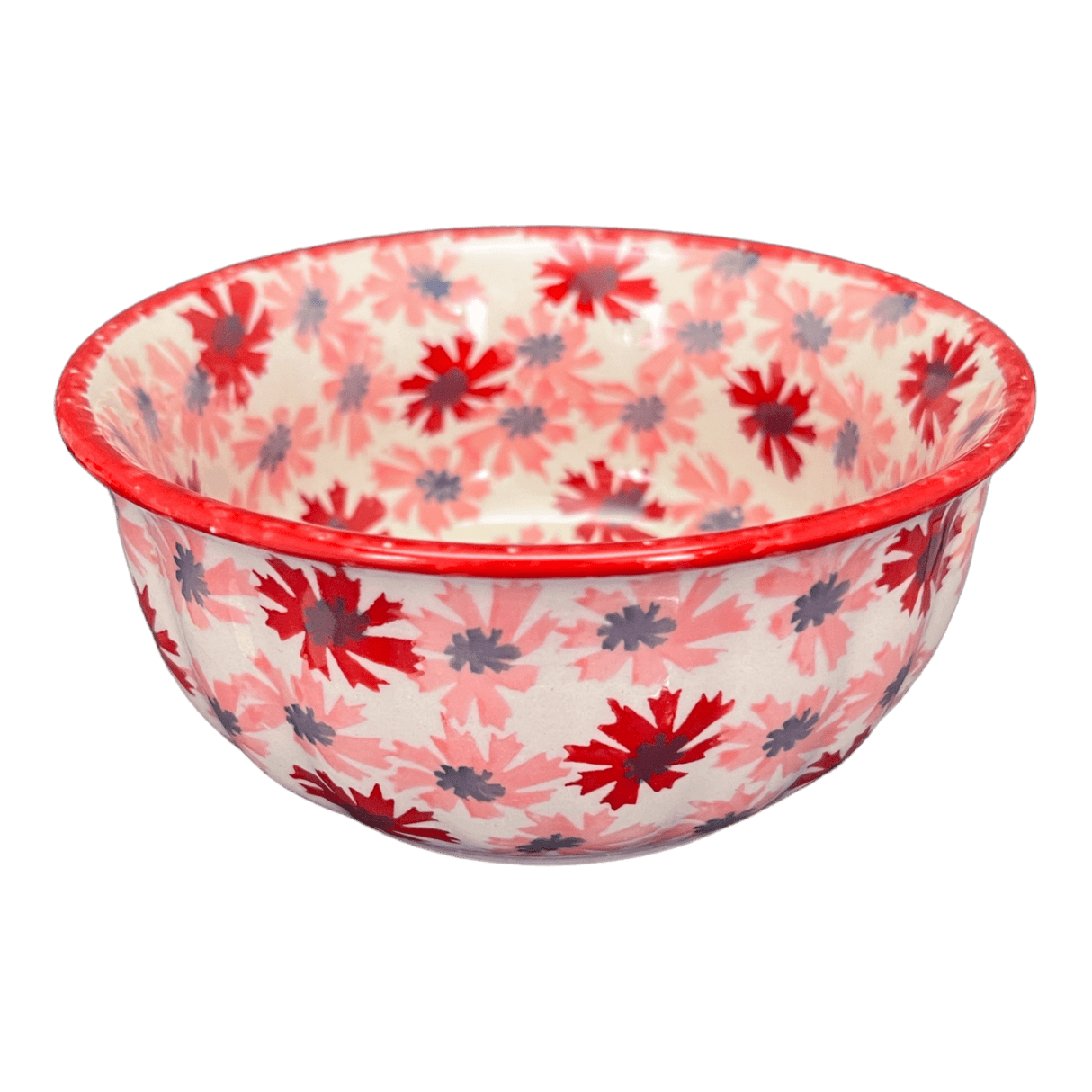 Bowl, Round, 5.5" in "Scarlet Daisy" by Manufaktura | M083U-AS73