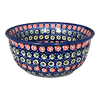 Polish Pottery 5.5" Bowl (Rings of Flowers) | M083U-DH17 at PolishPotteryOutlet.com