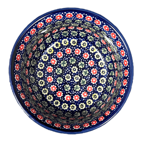 Polish Pottery 5.5" Bowl (Rings of Flowers) | M083U-DH17 Additional Image at PolishPotteryOutlet.com
