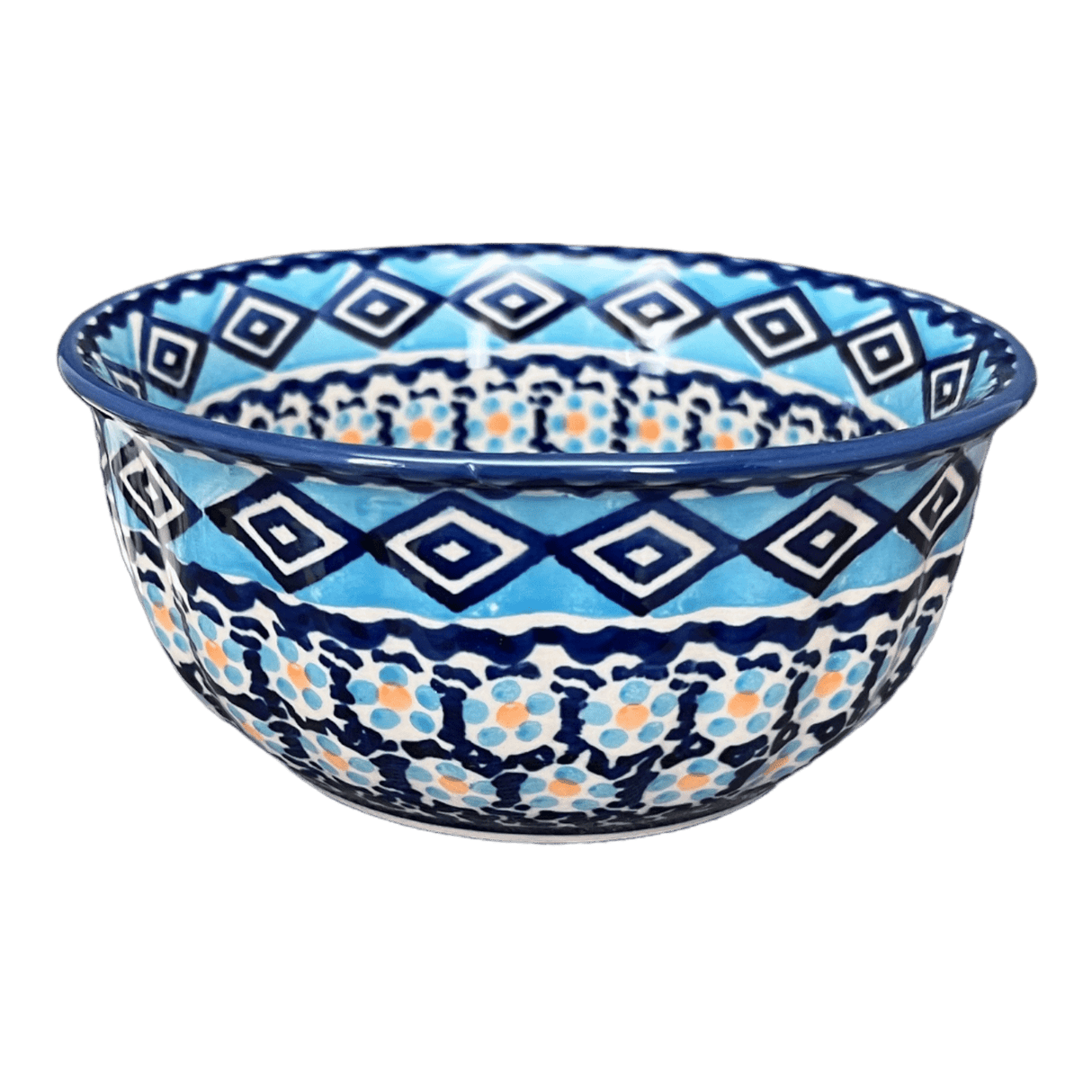 Bowl, Round, 5.5" in "Blue Diamond" by Manufaktura | M083U-DHR