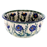 Bowl, Round, 5.5" in "Bouncing Blue Blossoms" by Manufaktura | M083U-IM03