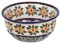 A picture of a Polish Pottery 5.5" Bowl (Felicity) | M083U-MGG as shown at PolishPotteryOutlet.com/products/55-bowls-felicity
