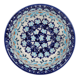 Bowl, Round, 5.5" in "Sky Blue Border" by Manufaktura | M083U-MS04