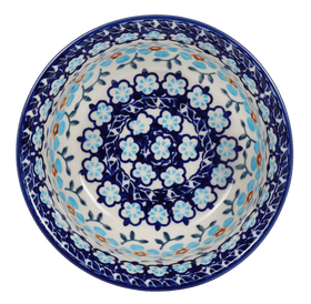 Polish Pottery 5.5" Bowl (Sky Blue Border) | M083U-MS04 Additional Image at PolishPotteryOutlet.com