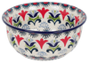 Polish Pottery 5.5" Bowl (Scandinavian Scarlet) | M083U-P295 at PolishPotteryOutlet.com