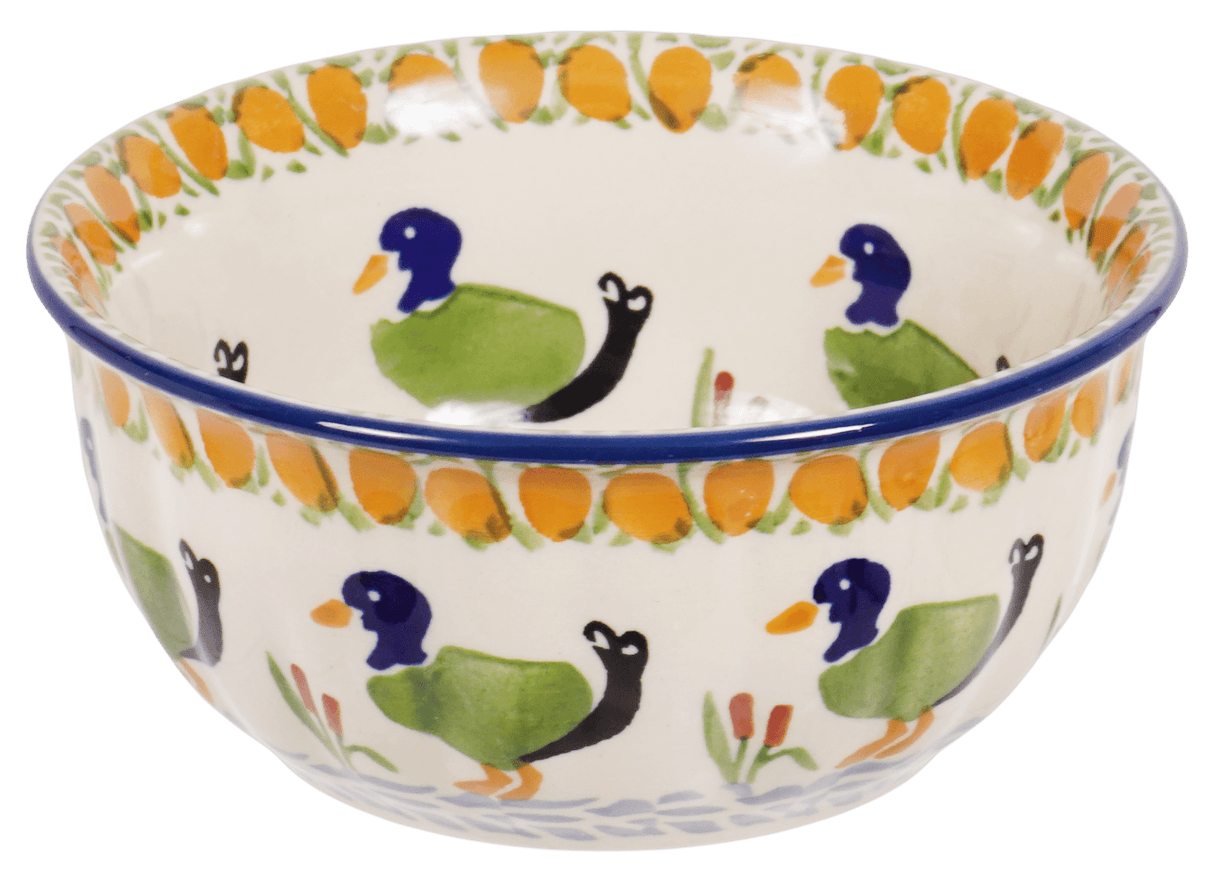 Bowl, Round, 5.5" in "Ducks in a Row" by Manufaktura | M083U-P323