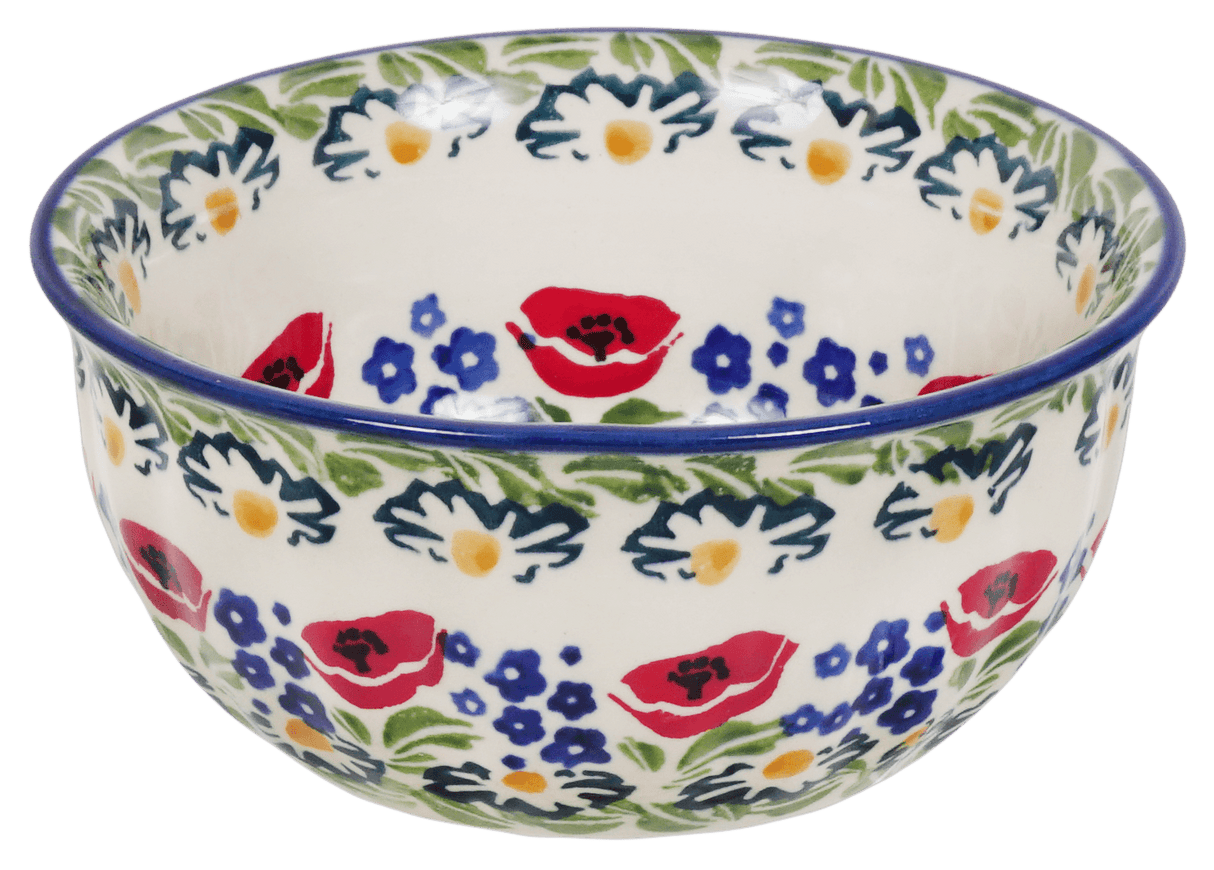 Bowl, Round, 5.5" in "Poppy Parade" by Manufaktura | M083U-P341