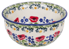 Polish Pottery 5.5" Bowl (Poppy Parade) | M083U-P341 at PolishPotteryOutlet.com