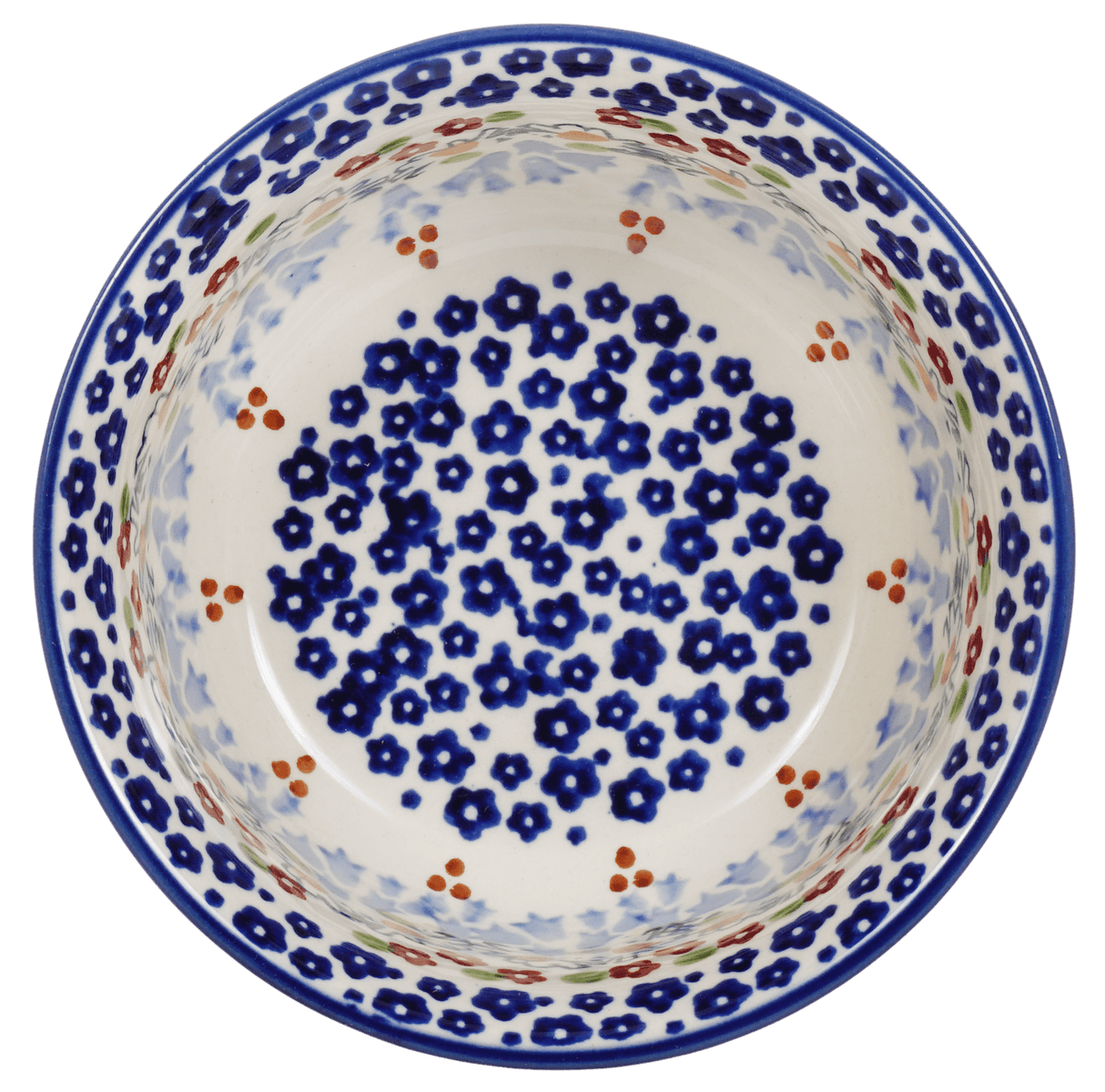 Bowl, Round, 5.5" in "Blue Bell Delight" by Manufaktura | M083U-P356