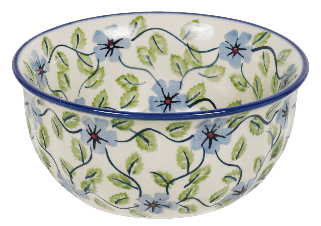 Bowl, Round, 5.5" in "Periwinkle Vine" by Manufaktura | M083U-TAB1