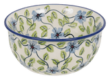 Bowl, Round, 5.5" in "Periwinkle Vine" by Manufaktura | M083U-TAB1