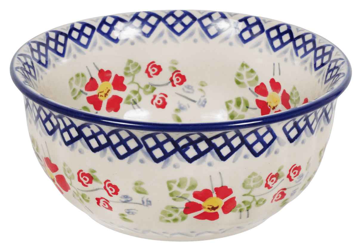 Bowl, Round, 5.5" in "Floral Grid" by Manufaktura | M083U-TAB2