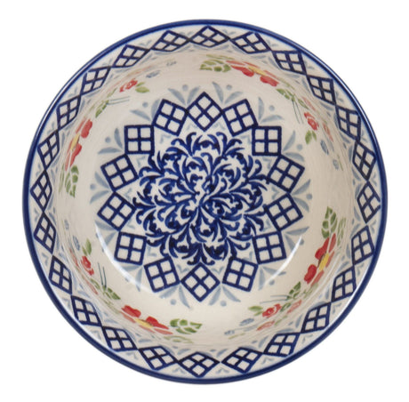 Bowl, Round, 5.5" in "Floral Grid" by Manufaktura | M083U-TAB2