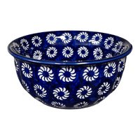 A picture of a Polish Pottery 5.5" Bowl (Plentiful Pinwheels) | M083U-ZP02 as shown at PolishPotteryOutlet.com/products/5-5-bowl-plentiful-pinwheels