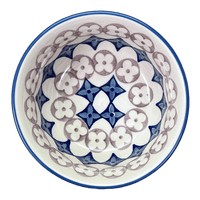 A picture of a Polish Pottery 5.5" Bowl (Diamond Blossoms) | M083U-ZP03 as shown at PolishPotteryOutlet.com/products/5-5-bowl-diamond-blossoms-m083u-zp03