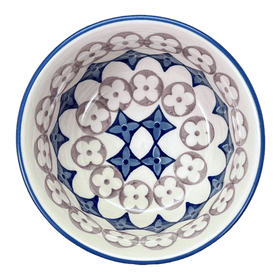 Polish Pottery 5.5" Bowl (Diamond Blossoms) | M083U-ZP03 Additional Image at PolishPotteryOutlet.com