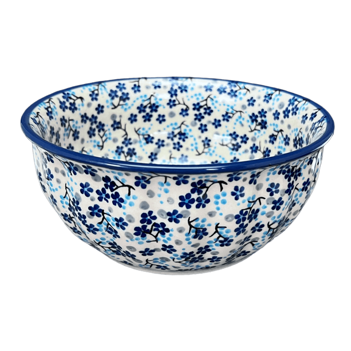 Bowl, Round, 6.5" in "Scattered Blues" by Manufaktura | M084S-AS45