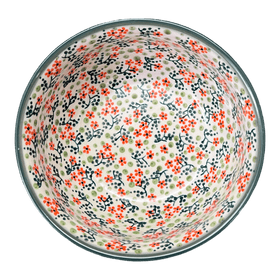 Polish Pottery 6.5" Bowl (Peach Blossoms) | M084S-AS46 Additional Image at PolishPotteryOutlet.com