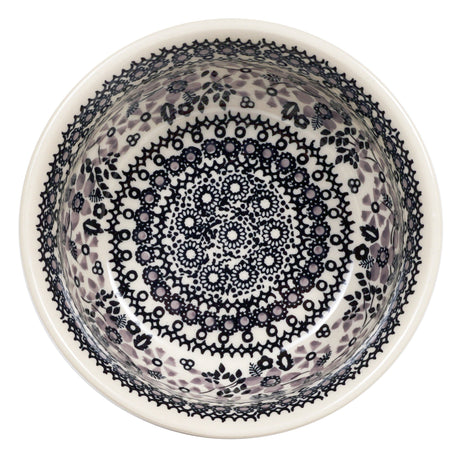 Bowl, Round, 6.5" in "Duet in Black & Grey" by Manufaktura | M084S-DPSC