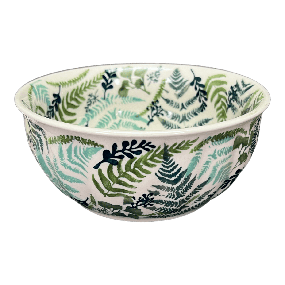 Bowl, Round, 6.5" in "Scattered Ferns" by Manufaktura | M084S-GZ39