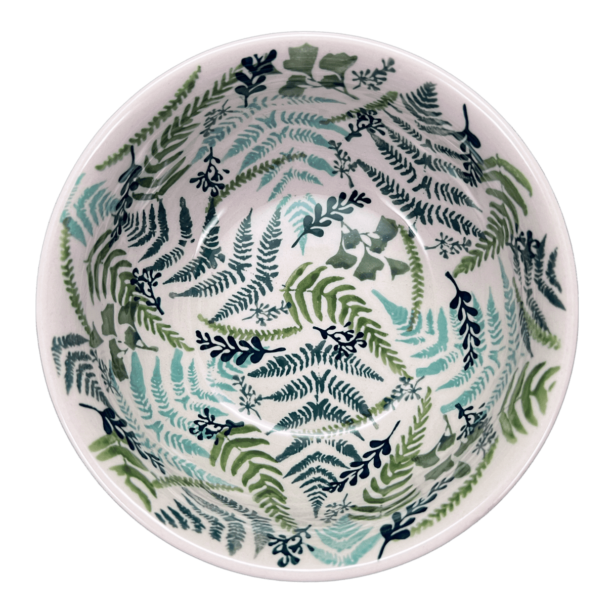 Bowl, Round, 6.5" in "Scattered Ferns" by Manufaktura | M084S-GZ39