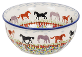 Bowl, Round, 6.5" in "Wild Horses" by Manufaktura | M084S-INK1