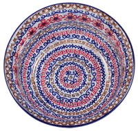 A picture of a Polish Pottery 6.5" Bowl (Sweet Symphony) | M084S-IZ15 as shown at PolishPotteryOutlet.com/products/6-5-bowls-sweet-symphony