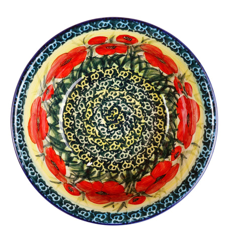 Bowl, Round, 6.5" in "Poppies in Bloom" by Manufaktura | M084S-JZ34