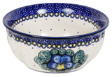 Bowl, Round, 6.5" in "Pansies" by Manufaktura | M084S-JZB